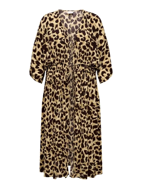 Midi Kimono Carbruno leopard