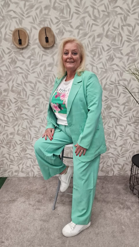 Wide pant Carcheetah Spring Bouquet