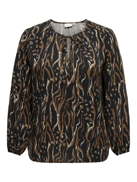 Blouse Carpeony black graphic
