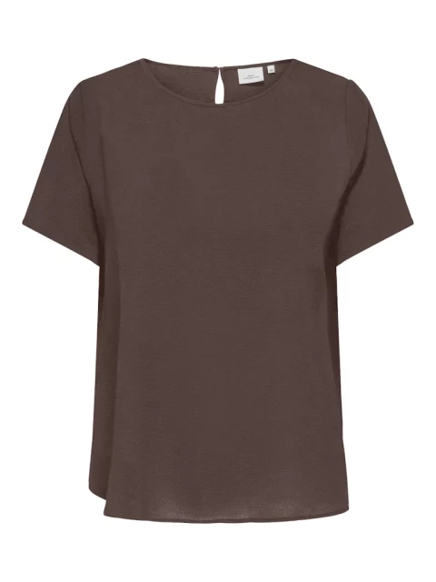 Shirt Carvica effen Chocolate Martini
