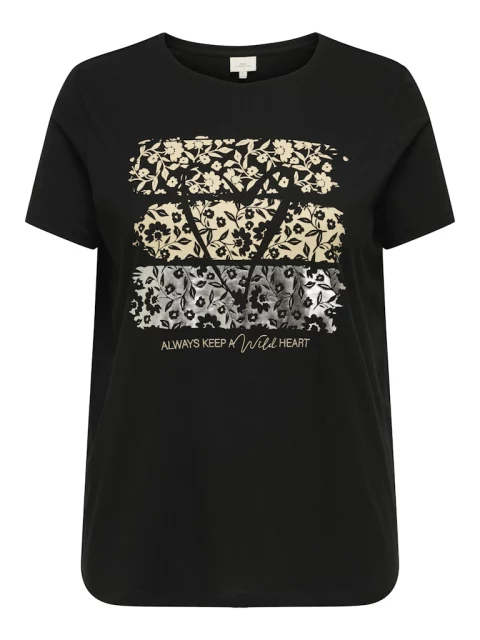 Shirt Carfrea Black/Haert Ditsy