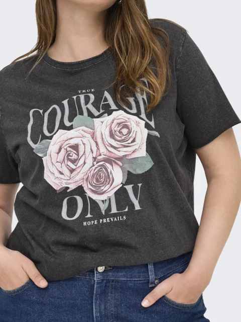 Shirt Carlucy Black/rose courage